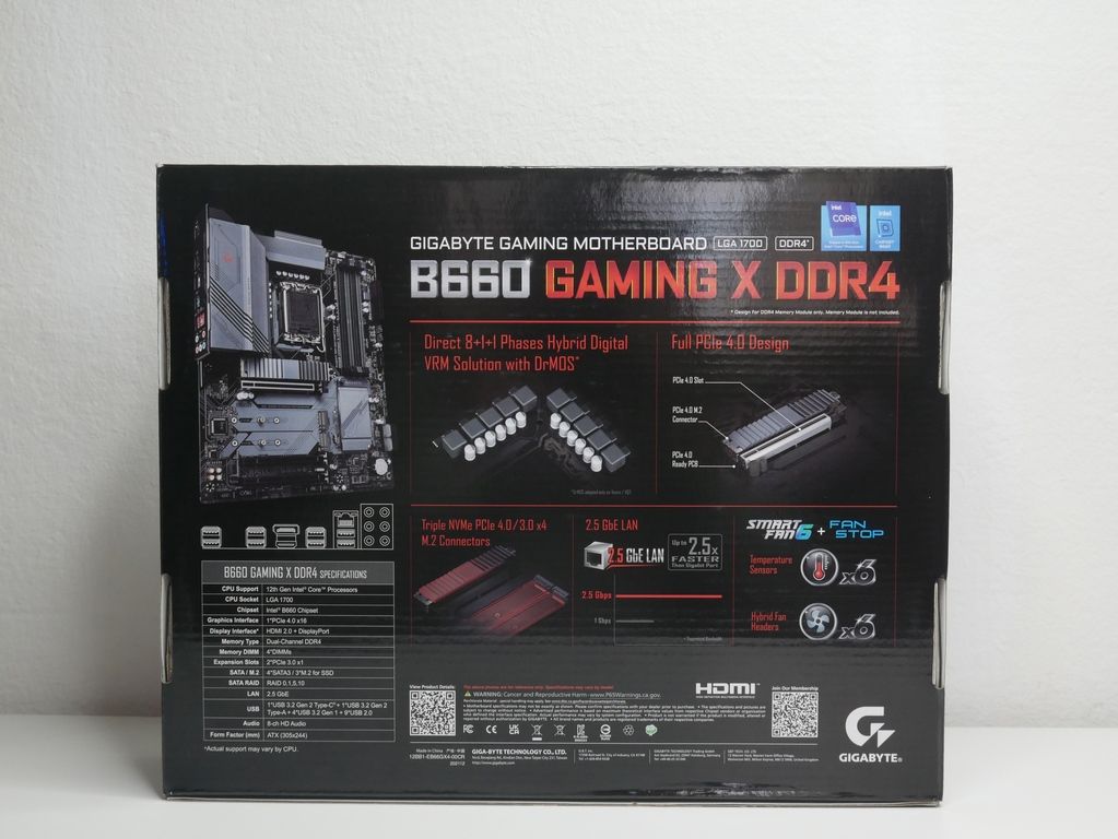 Review Gigabyte B660 Gaming X DDR4 97