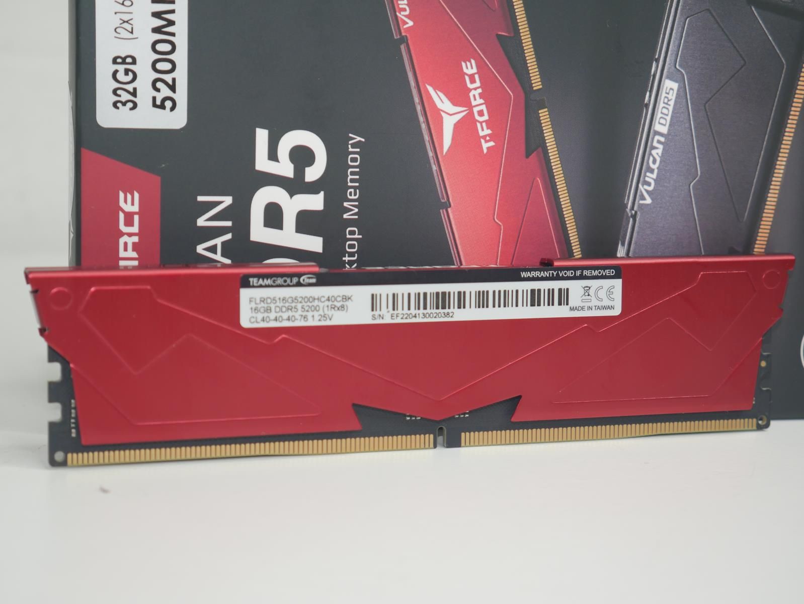 Review T-Force Vulcan DDR5 5200 Mhz 171