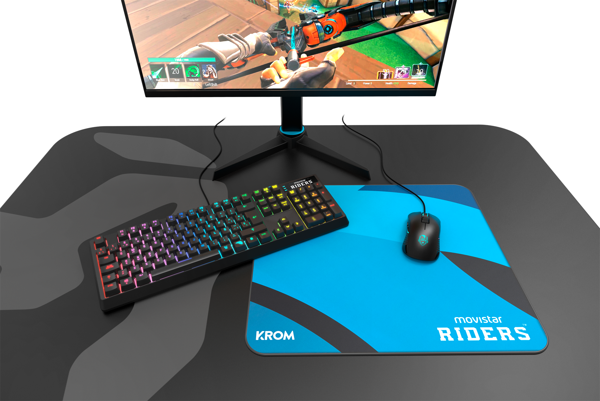 Movistar Riders: nuevo teclado mecánico y ratón de KROM 2 Movistar Riders: nuevo teclado mecánico y ratón de KROM 2