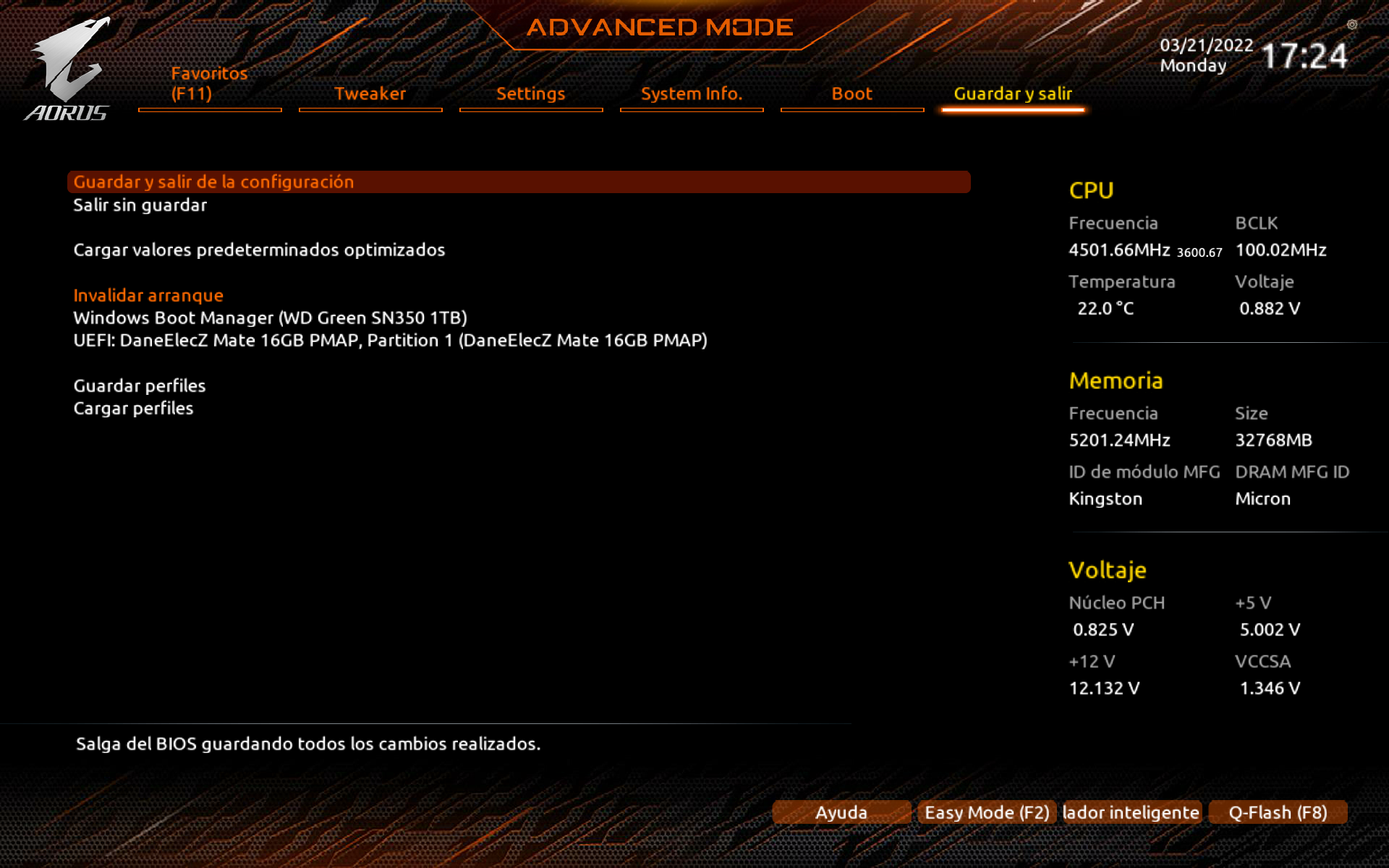 Review Aorus Z690 PRO 31 Review Aorus Z690 PRO 30