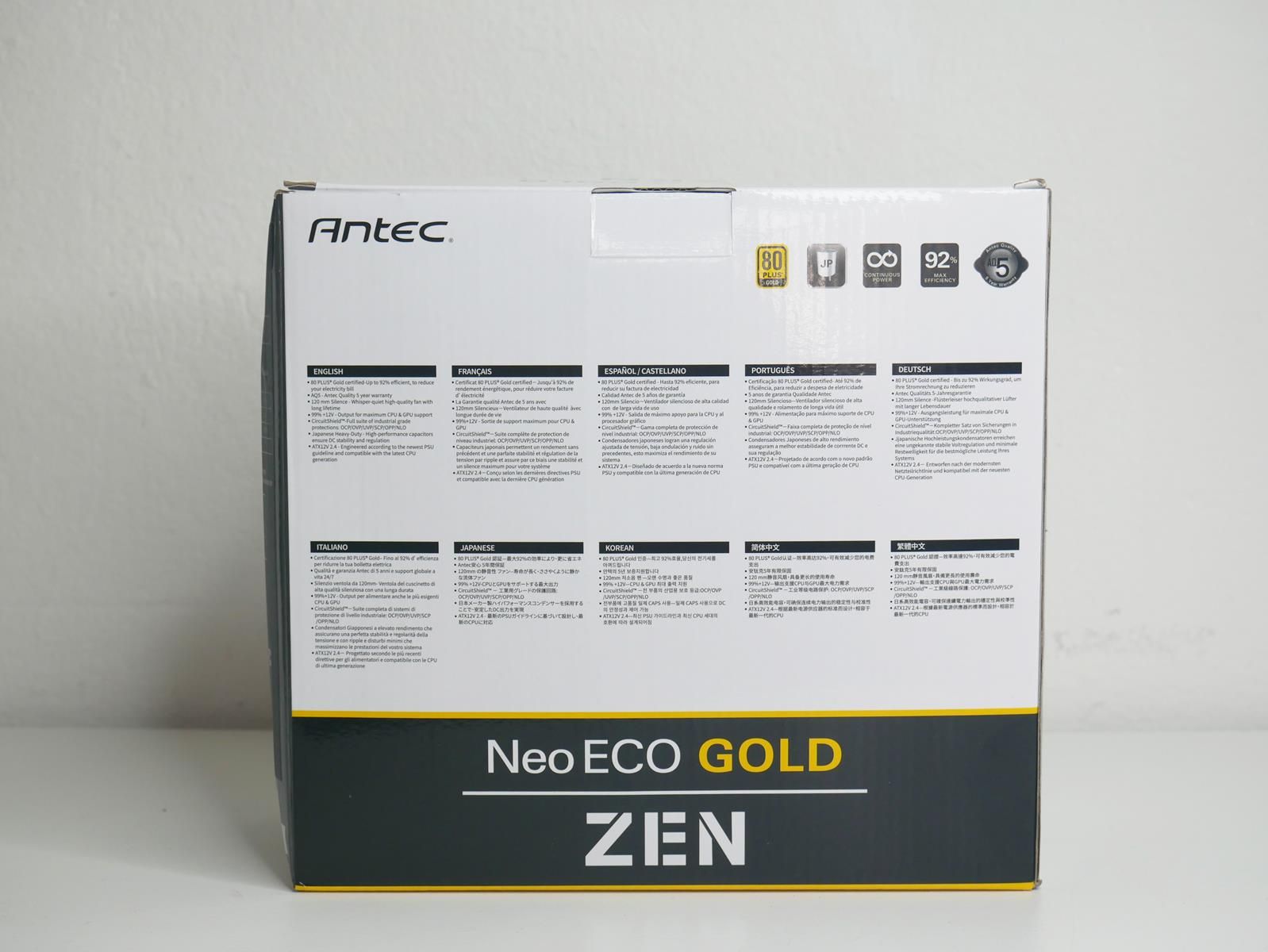 Review Antec Neo Eco Gold Zen 700W 4