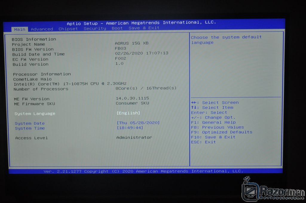 Review AORUS 15G XB 35 Review AORUS 15G XB 33