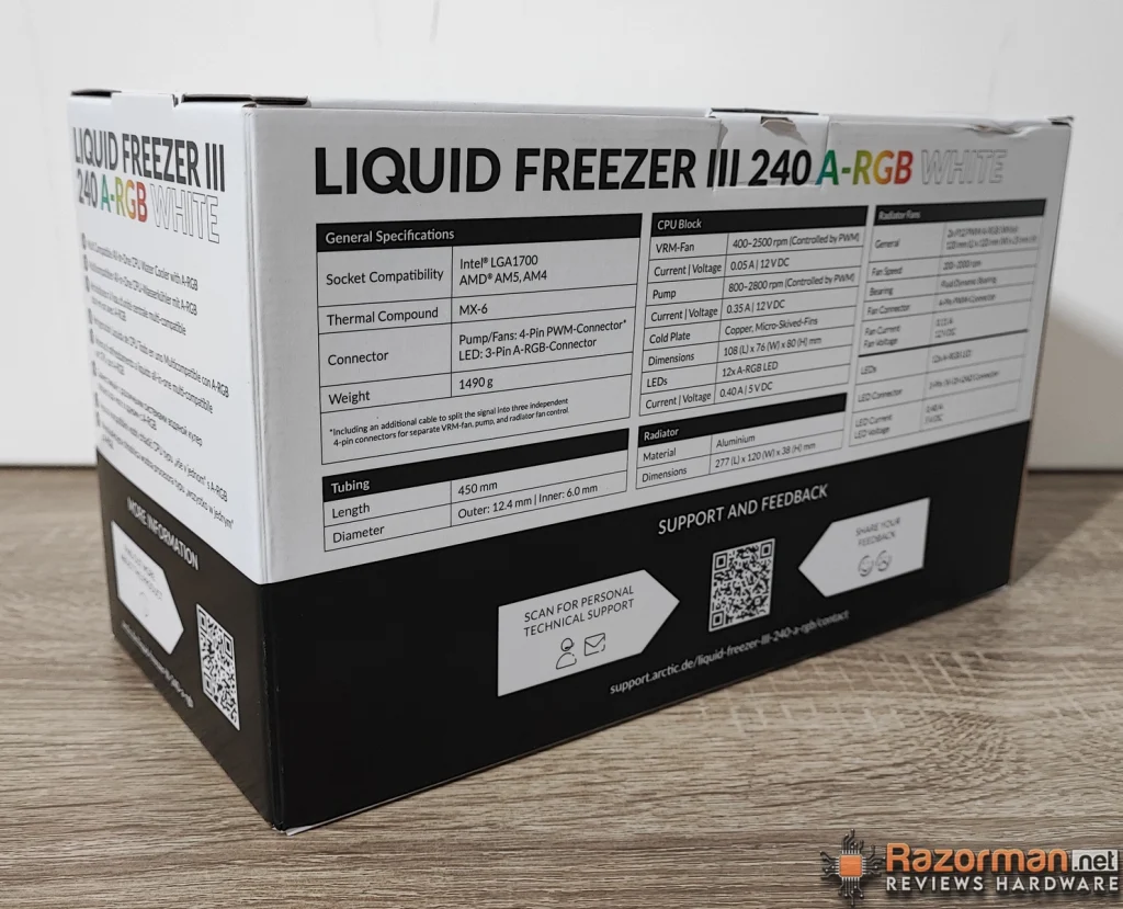 Review Arctic Liquid Freezer III 240-ARGB 5 Review Arctic Liquid Freezer III 240-ARGB 5