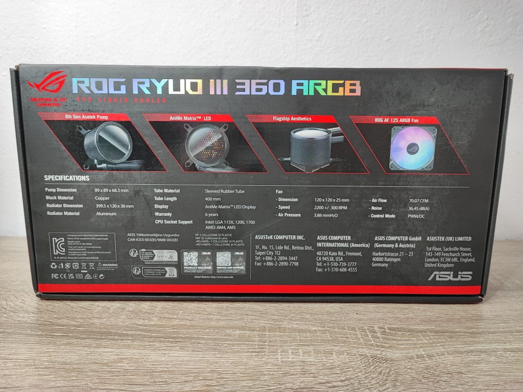 Review ASUS ROG RYUO III 360 ARGB 5