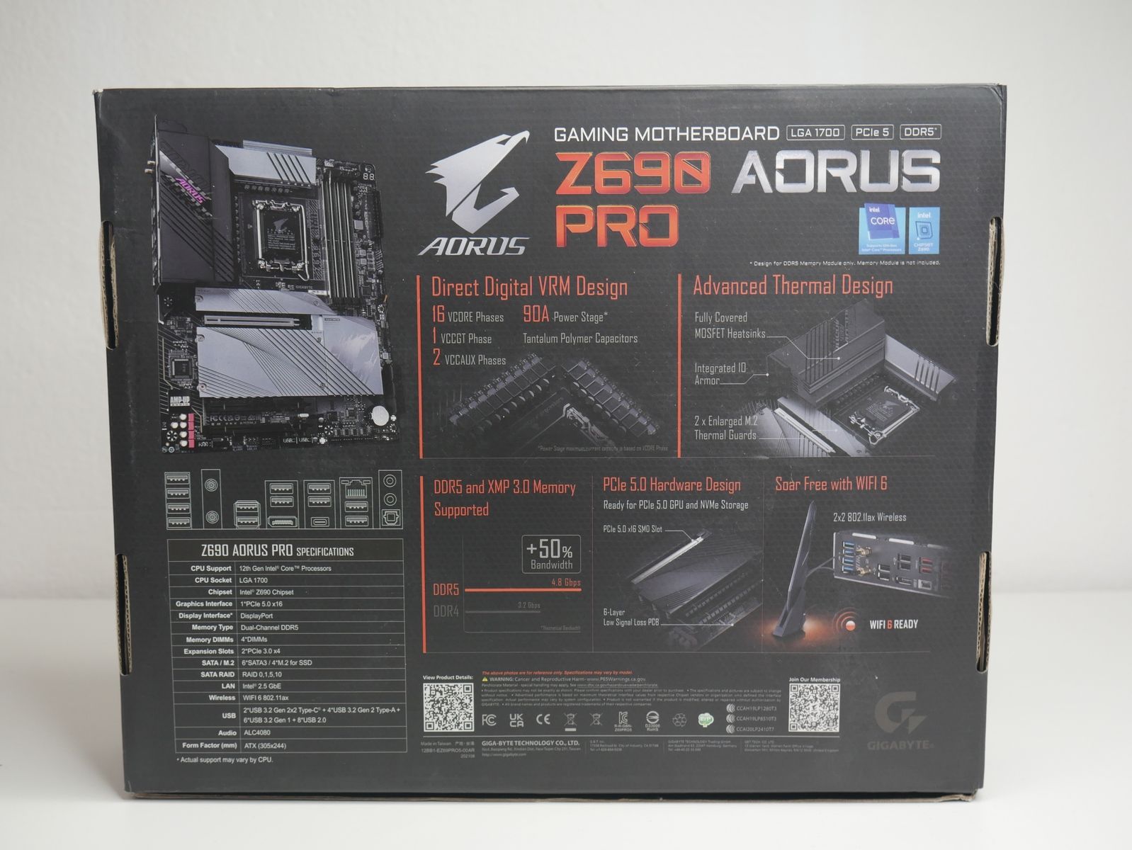 Review Aorus Z690 PRO 5 Review Aorus Z690 PRO 4