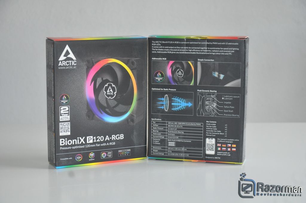 Review Arctic Bionix P120 A-RGB 4 Review Arctic Bionix P120 A-RGB 3