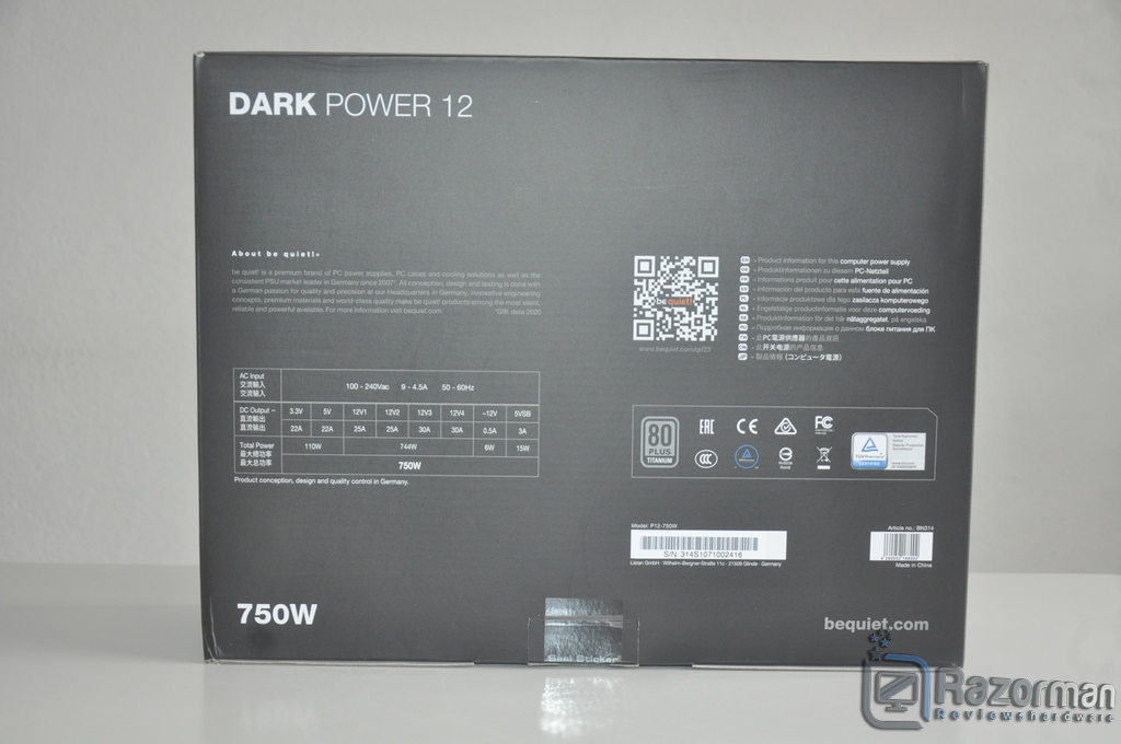 Review Be Quiet Dark Power 12 750W 3