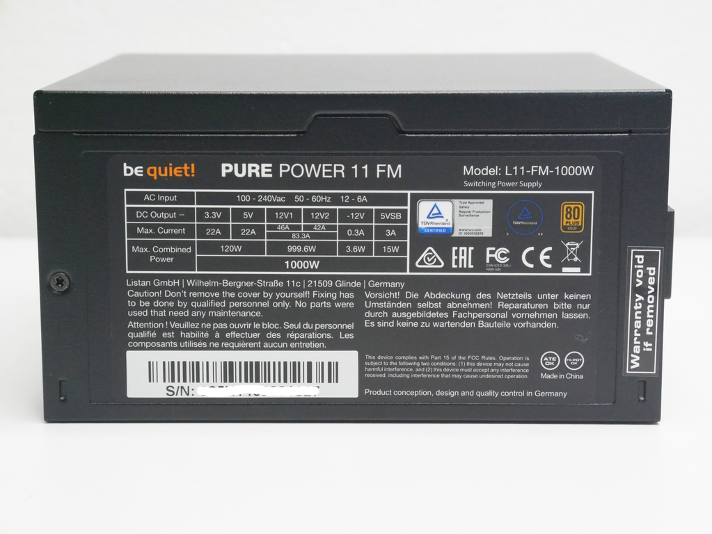 Review Be Quiet Pure Power 11 FM 1000W 11 Review Be Quiet Pure Power 11 FM 1000W 10