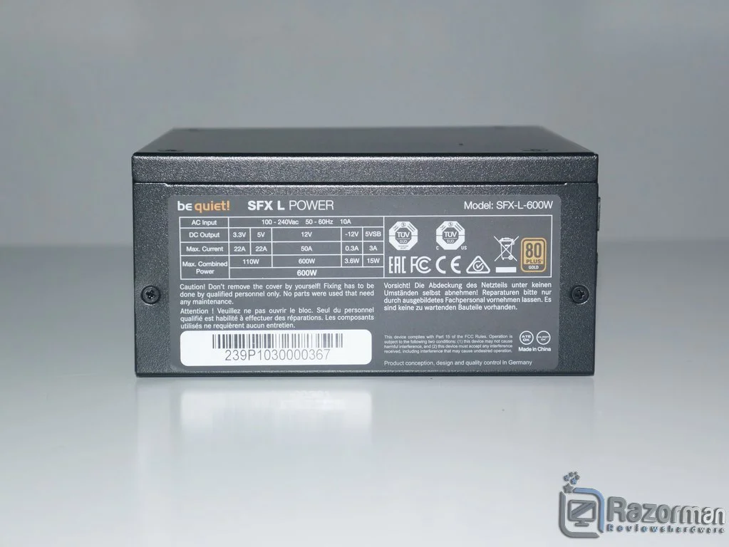 Review Be Quiet SFX-L 600W 11 Review Be Quiet SFX-L 600W 10