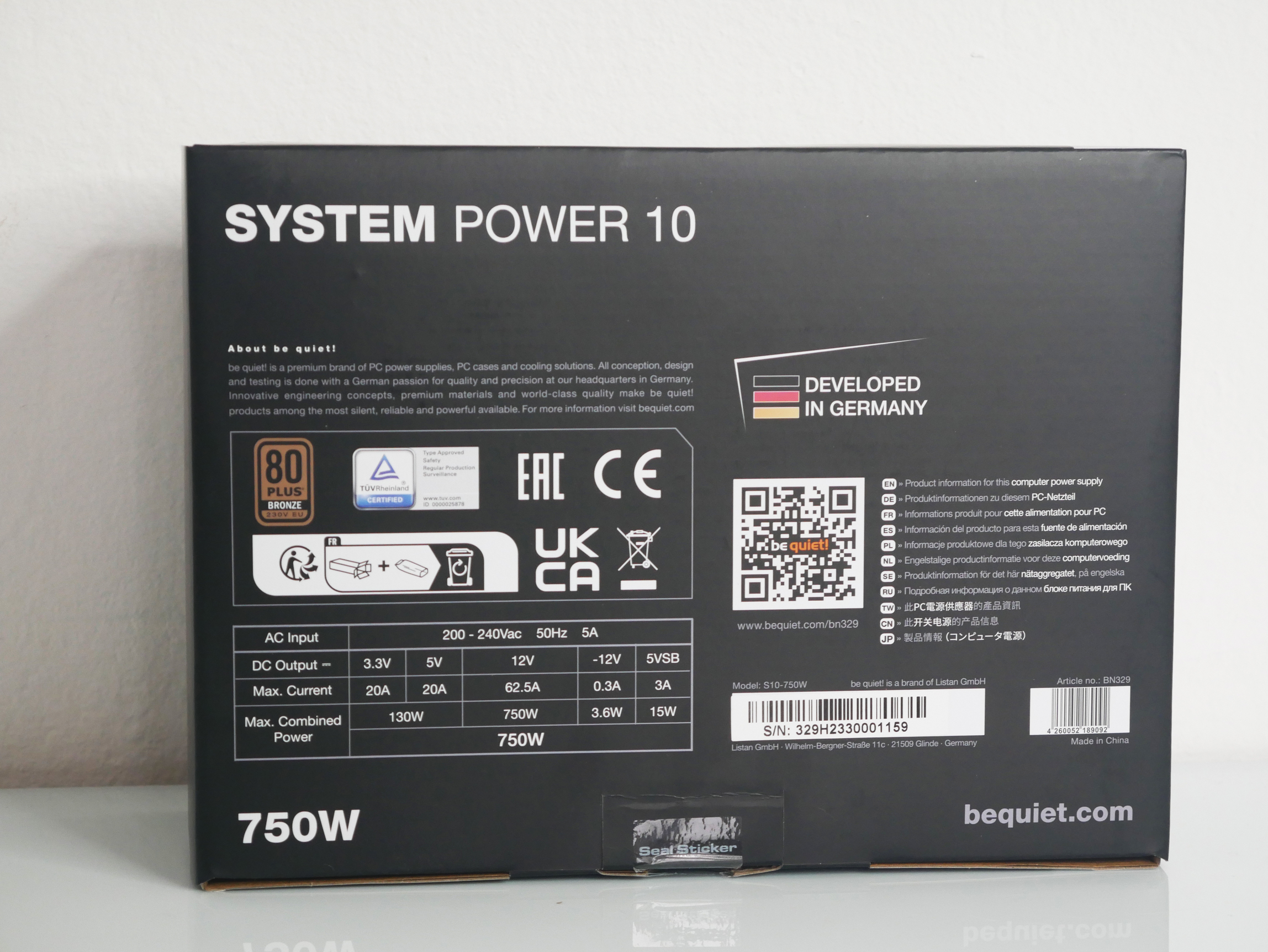 Review Be Quiet! System Power 10 750W 25