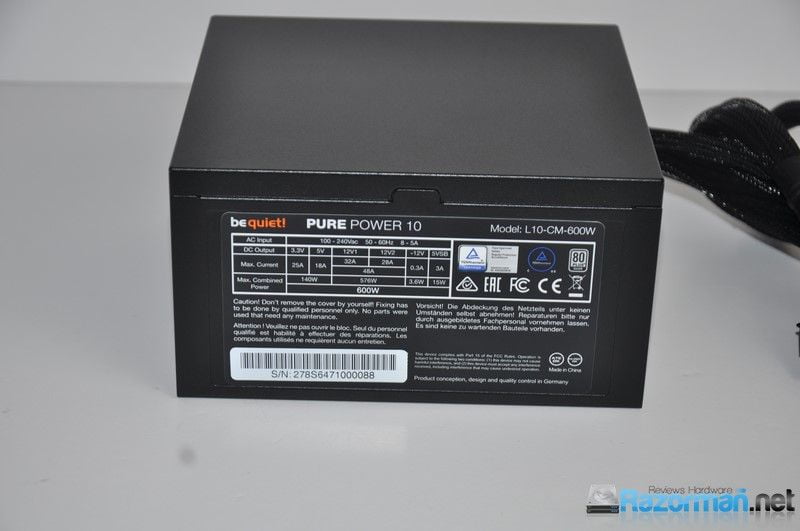 Review Be Quiet Pure Power 10 600W CM 33