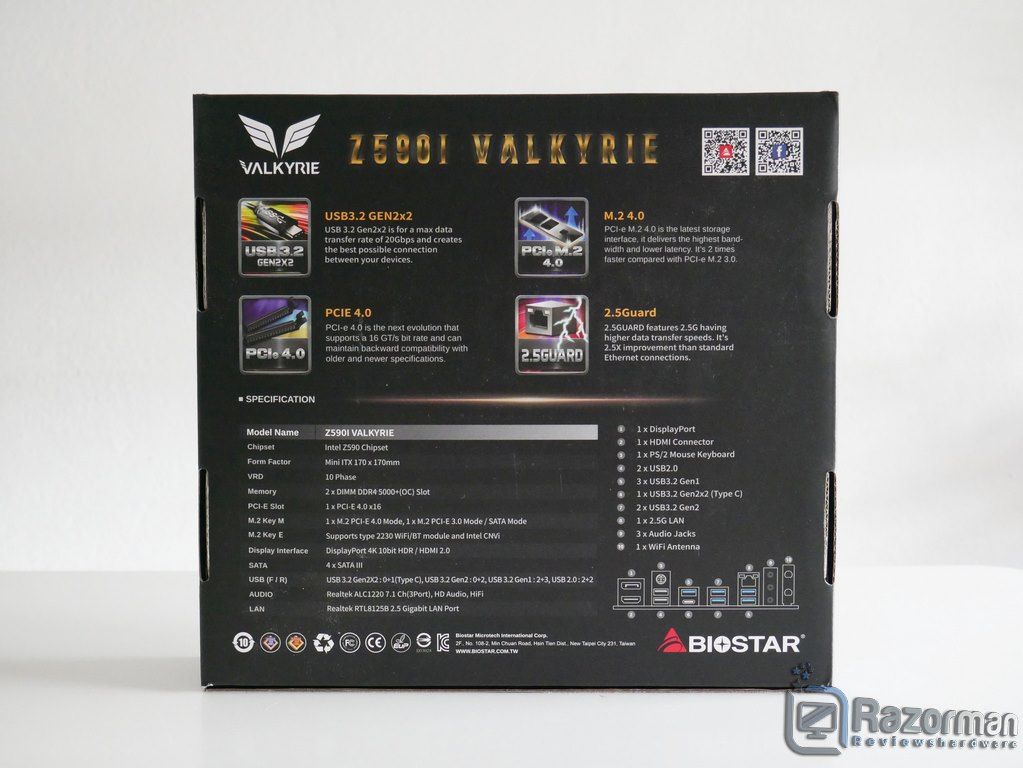 Review Biostar Z590i Valkyrie 4