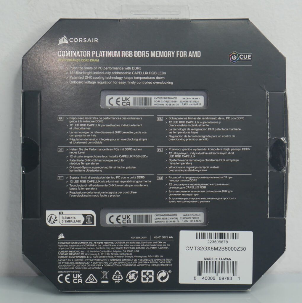 Review Corsair Dominator Platinum RGB DDR5 AMD EXPO 25