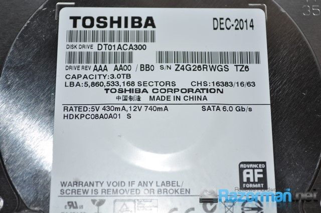 Review Toshiba DT01ACA300 3 Tb 14