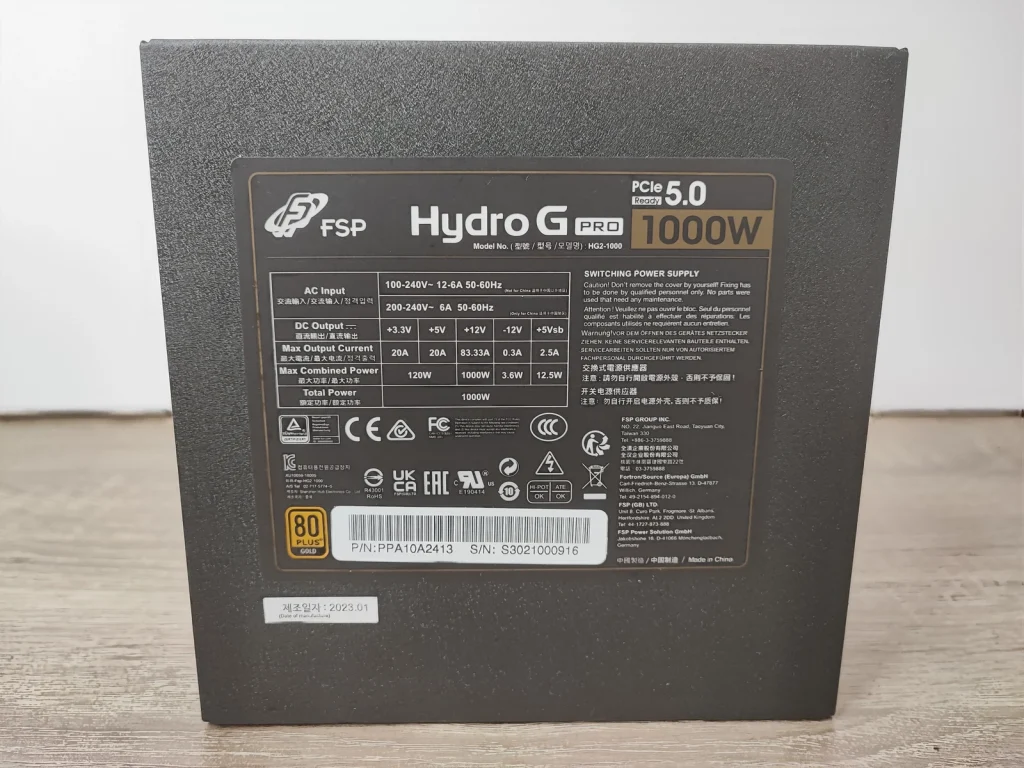 Review FSP Hydro G PRO ATX3.0 13
