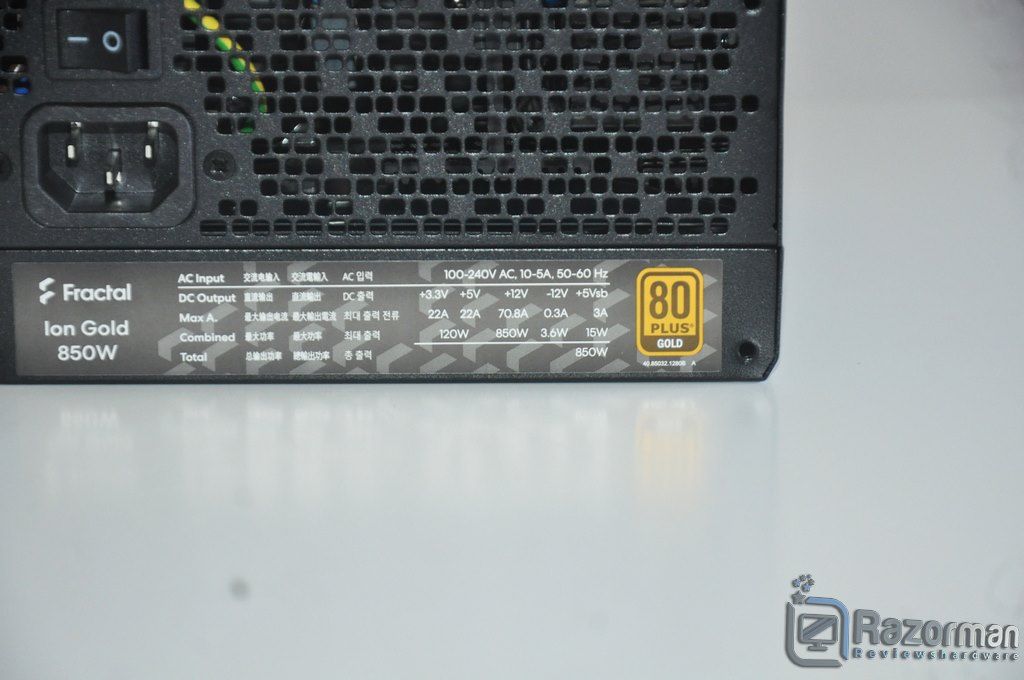 Review Fractal Ion Gold 850W 10 Review Fractal Ion Gold 850W 10