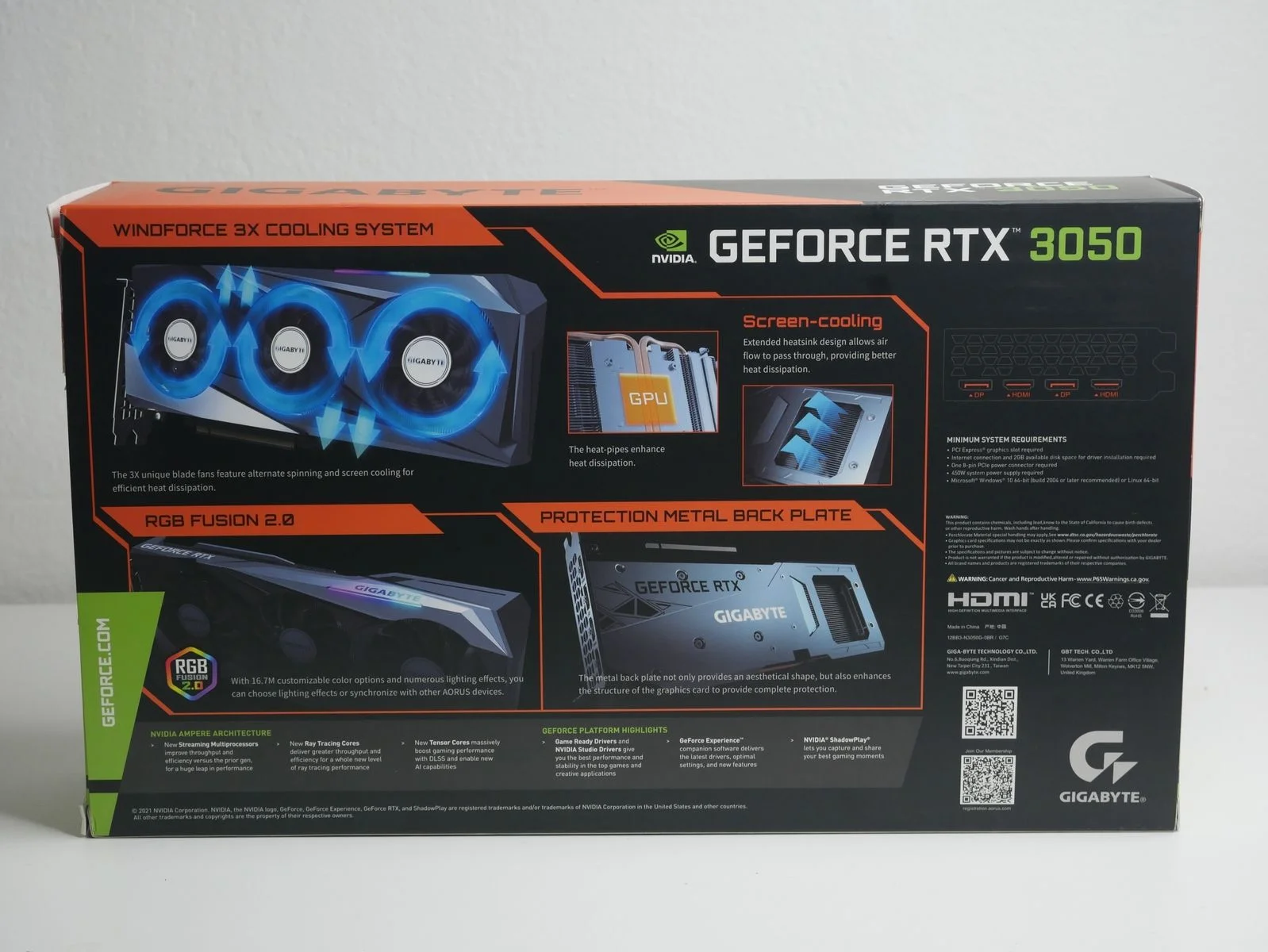 GeForce RTX™ 3050 WINDFORCE OC 8G Key Features