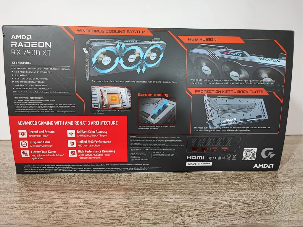 Review GIGABYTE RX 7900 XT GAMING OC 20G 4