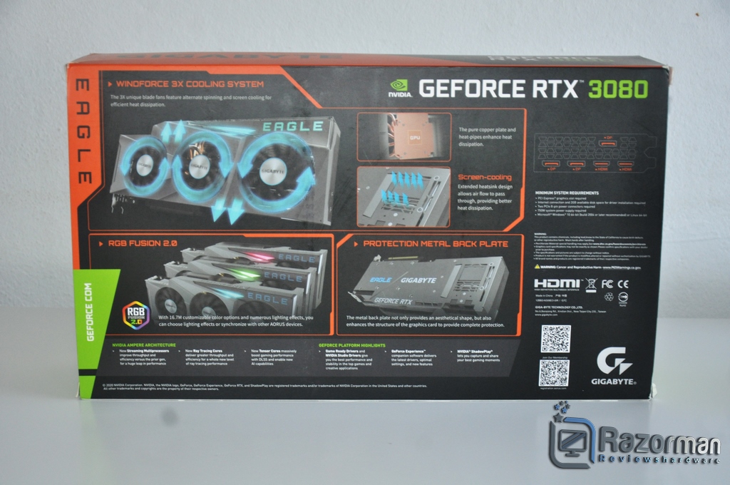 Review Gigabyte Geforce RTX 3080 Eagle OC 10G 4
