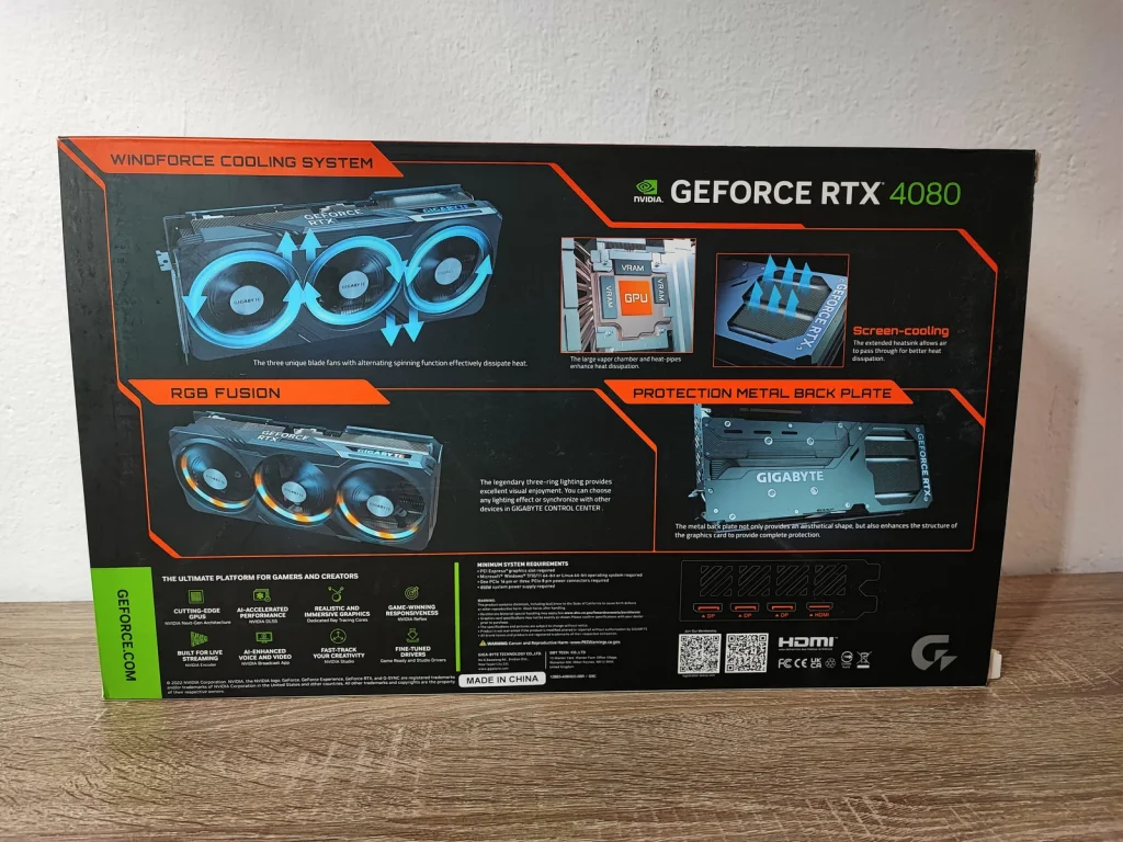 Review Gigabyte Geforce RTX 4080 Gaming OC 5