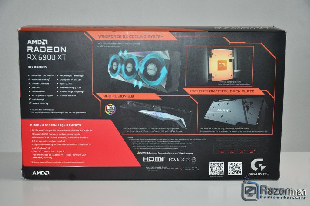 Review Gigabyte Radeon RX 6900 XT Gaming OC 16 GB 3