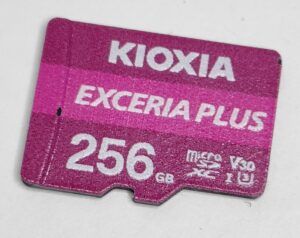Review Kioxia Exceria Plus MicroSDXC UHS-I Card 256 GB 9