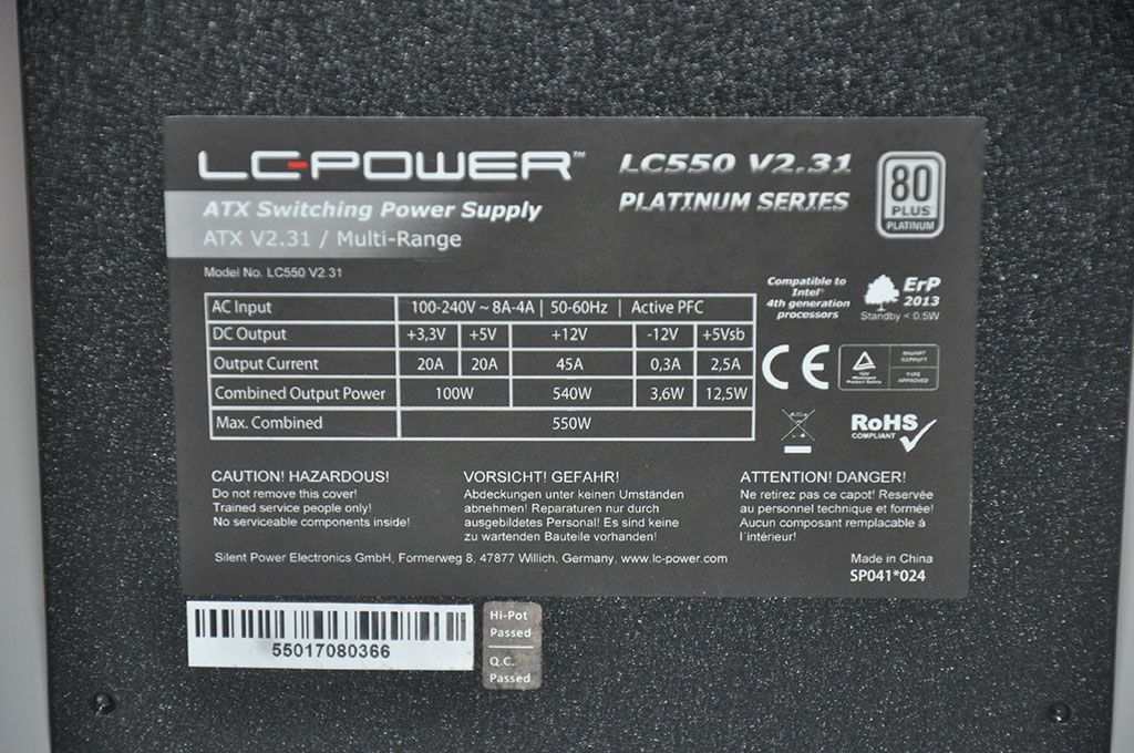 Review LC-Power LC550 V2.31 7