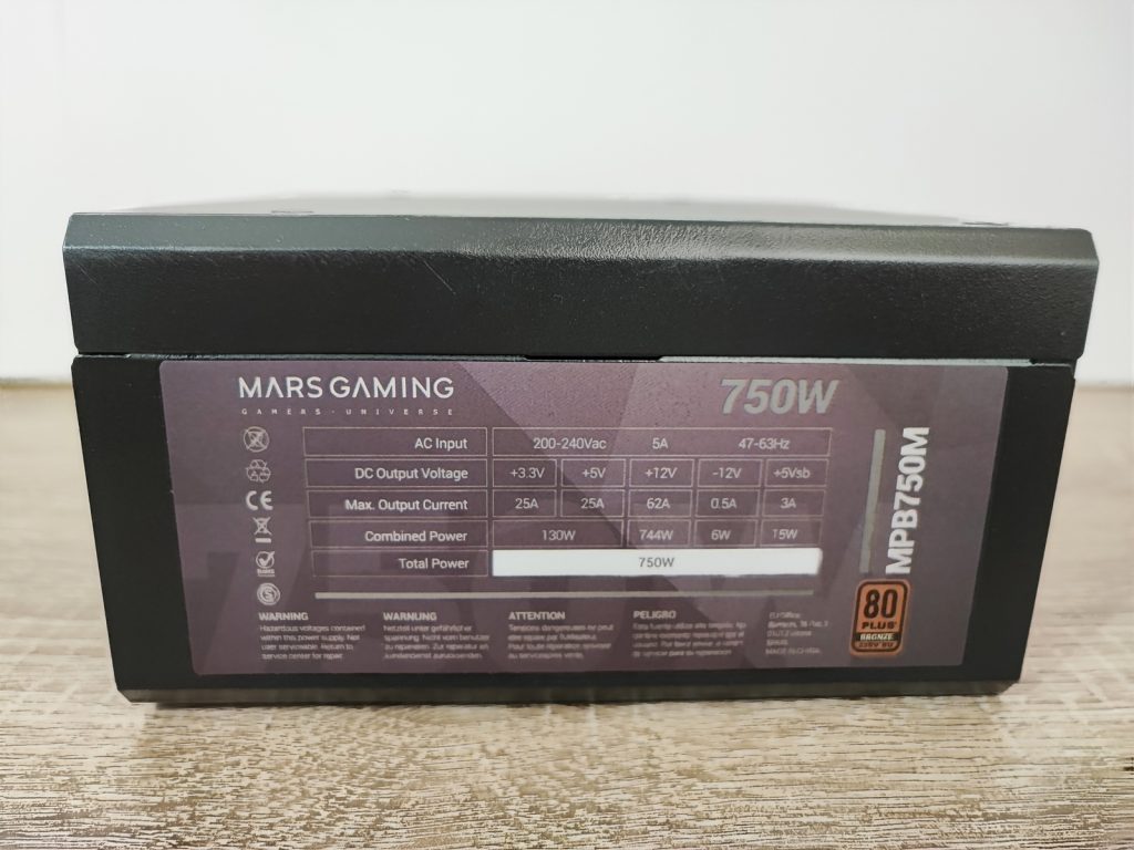 Fuente Alimentación PC 750W Mars Gaming MPB750 80Plus Bronze 230V EU, 6  Años Garantía, 90% Eficiencia, Negro y Rojo - Fuente de alimentación - Los  mejores precios