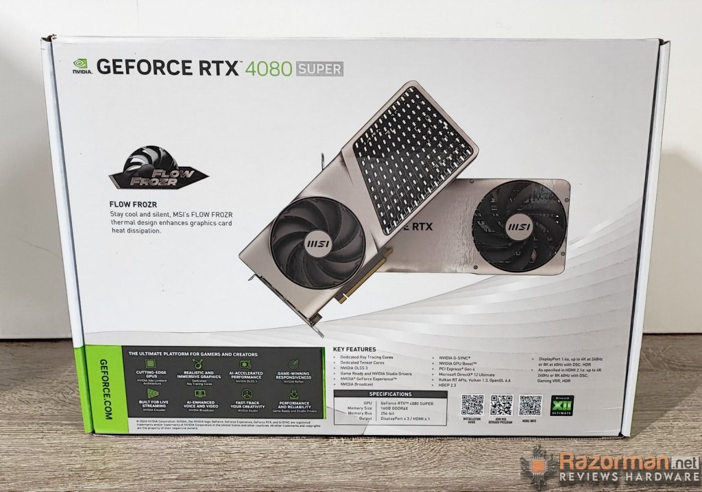 Review MSI Geforce RTX 4080 SUPER 16G Expert 60