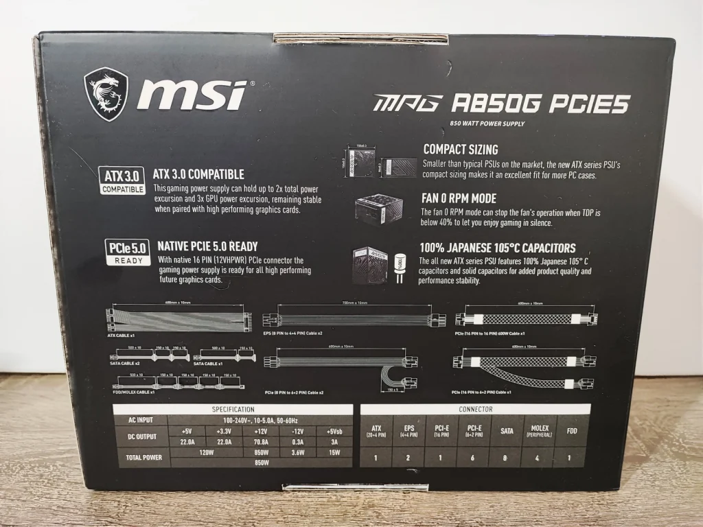 Review MSI A850G PCIE5 5