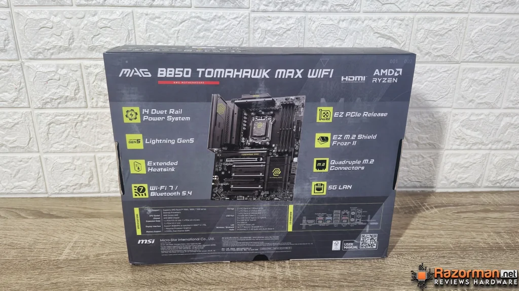 MSI MAG B850 TOMAHAWK MAX WIFI Review en Español MSI MAG B850 TOMAHAWK MAX WIFI Review en Español