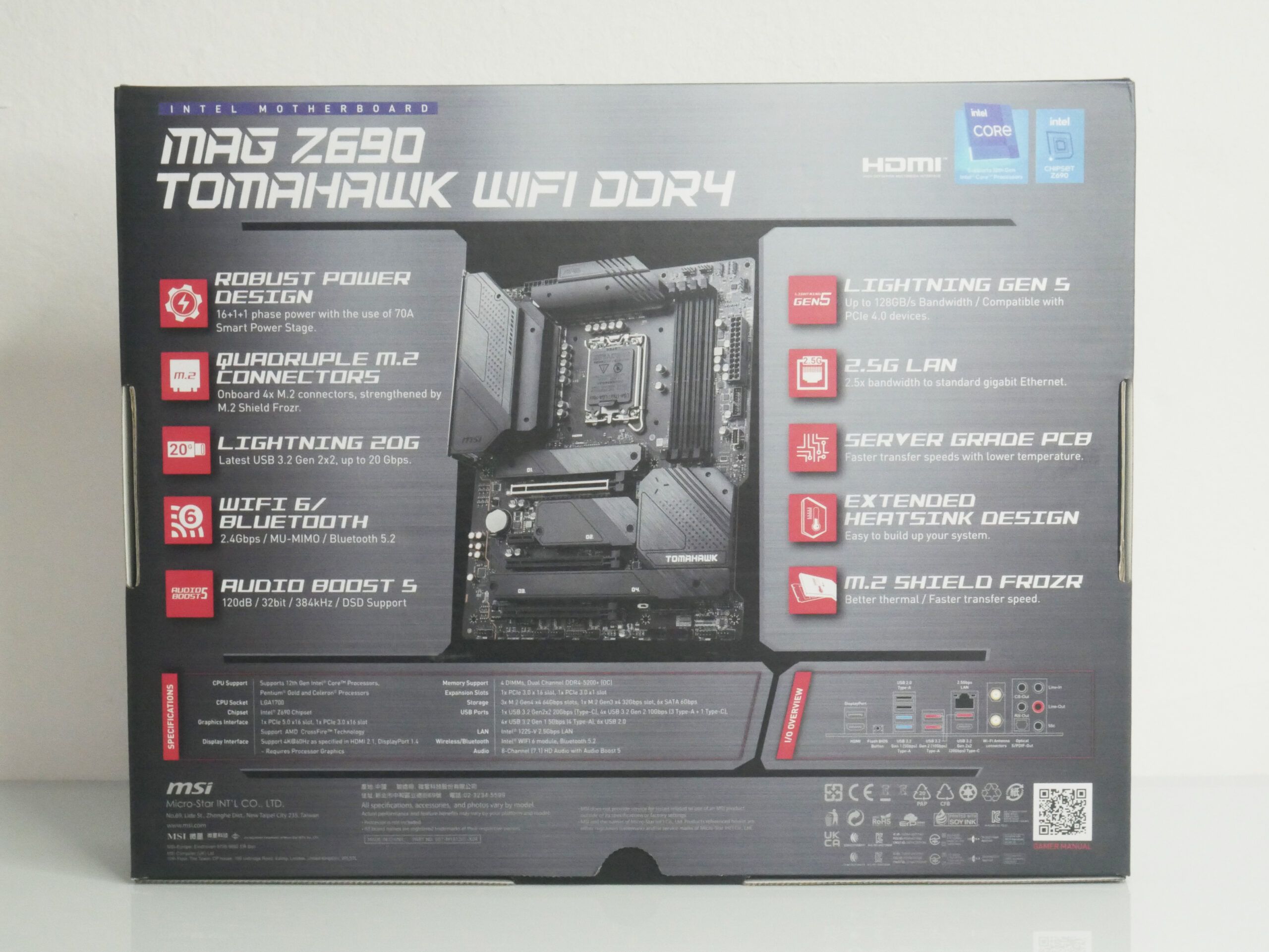 Review MSI MAG Z690 TOMAHAWK WIFI DDR4 25