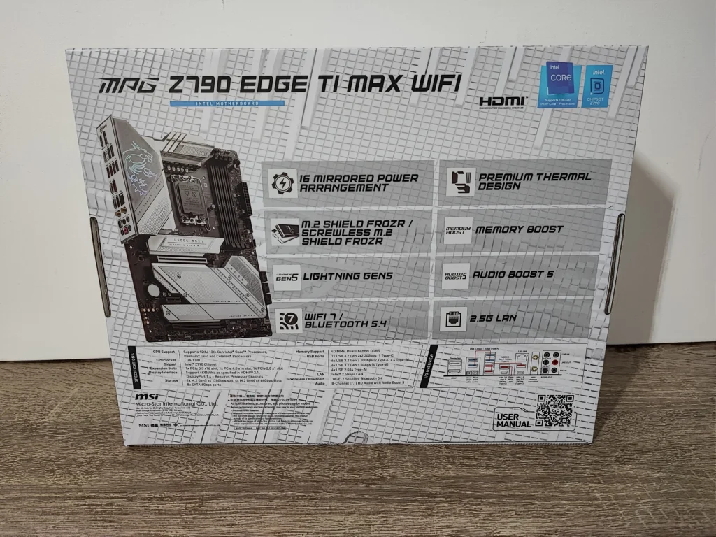 Review MSI MPG Z790 EDGE TI MAX WIFI 5