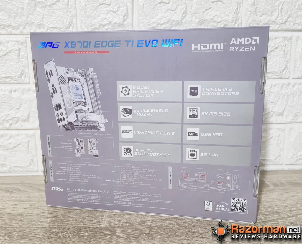 MSI MPG X870i EDGE TI EVO WIFI MSI MPG X870i EDGE TI EVO WIFI