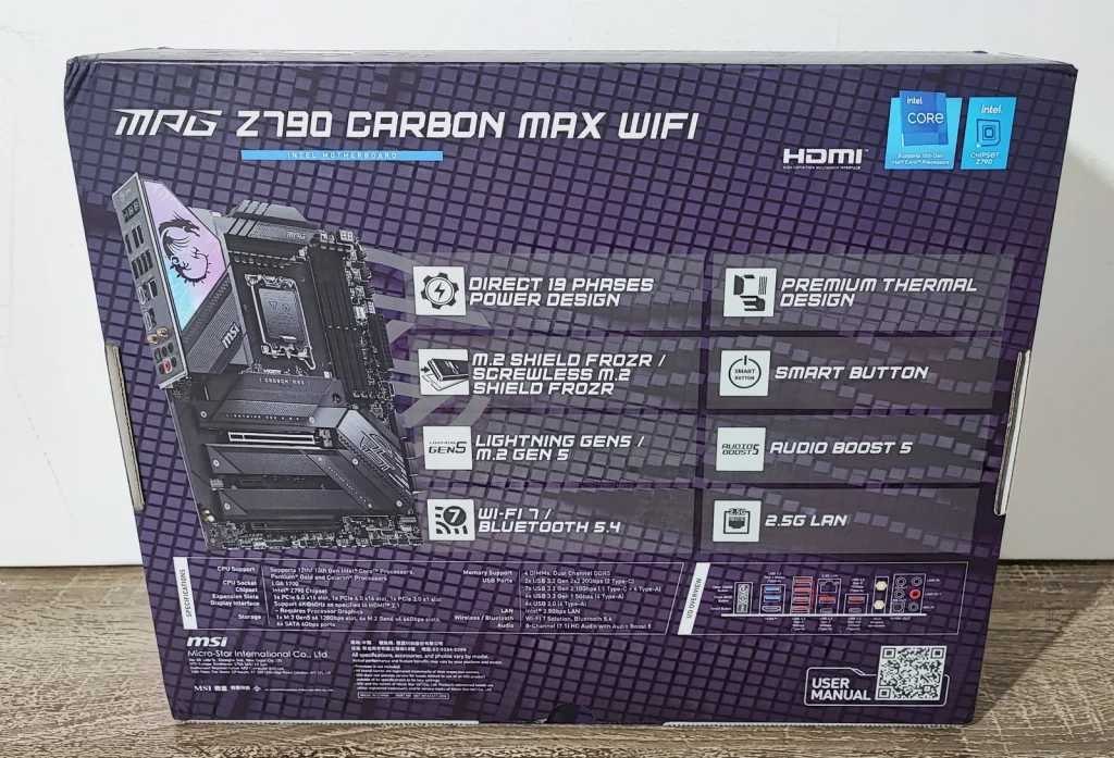 Review MSI MPG Z790 CARBON MAX WIFI 41