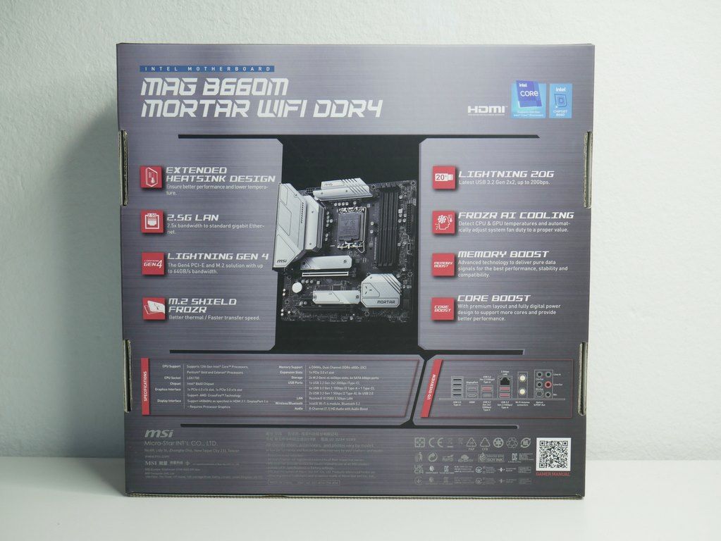 Review MSI MAG B660M MORTAR WiFi DDR4 5 Review MSI MAG B660M MORTAR WiFi DDR4 4