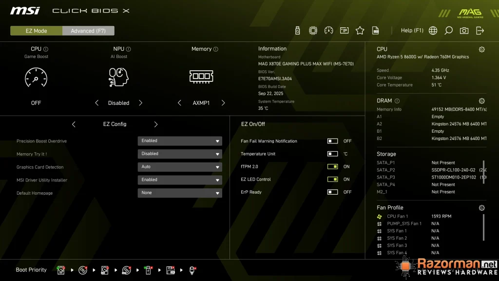MSI MAG X870E GAMING PLUS MAX WIFI Review en Español MSI MAG X870E GAMING PLUS MAX WIFI Review en Español