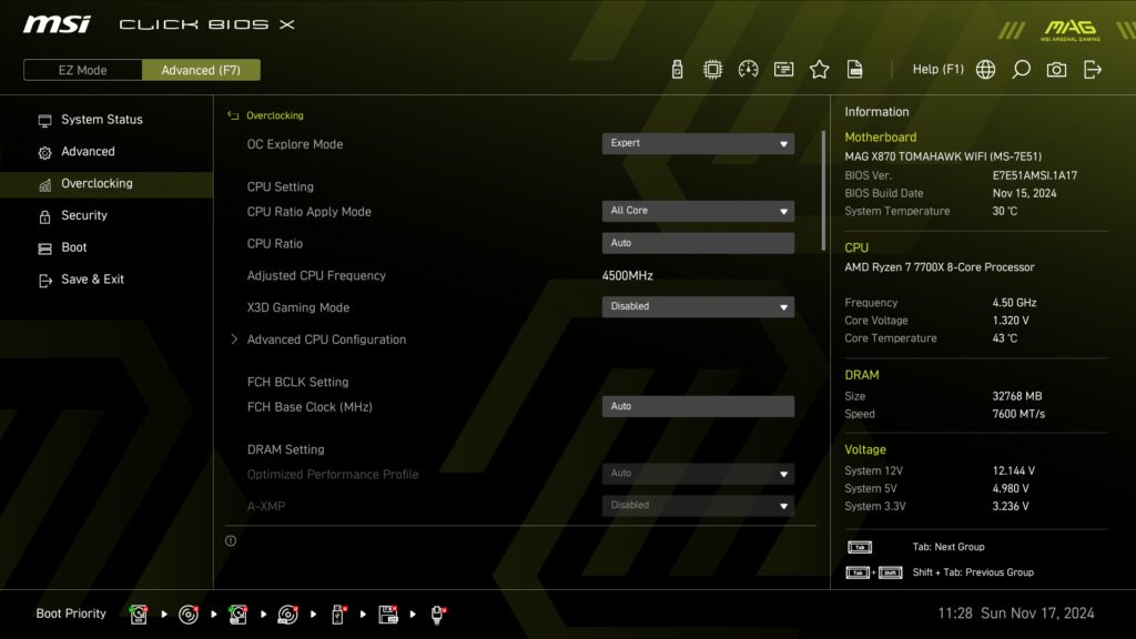 Review MSI MAG X870 TOMAHAWK WIFI 7 MSI MAG X870 TOMAHAWK WIFI