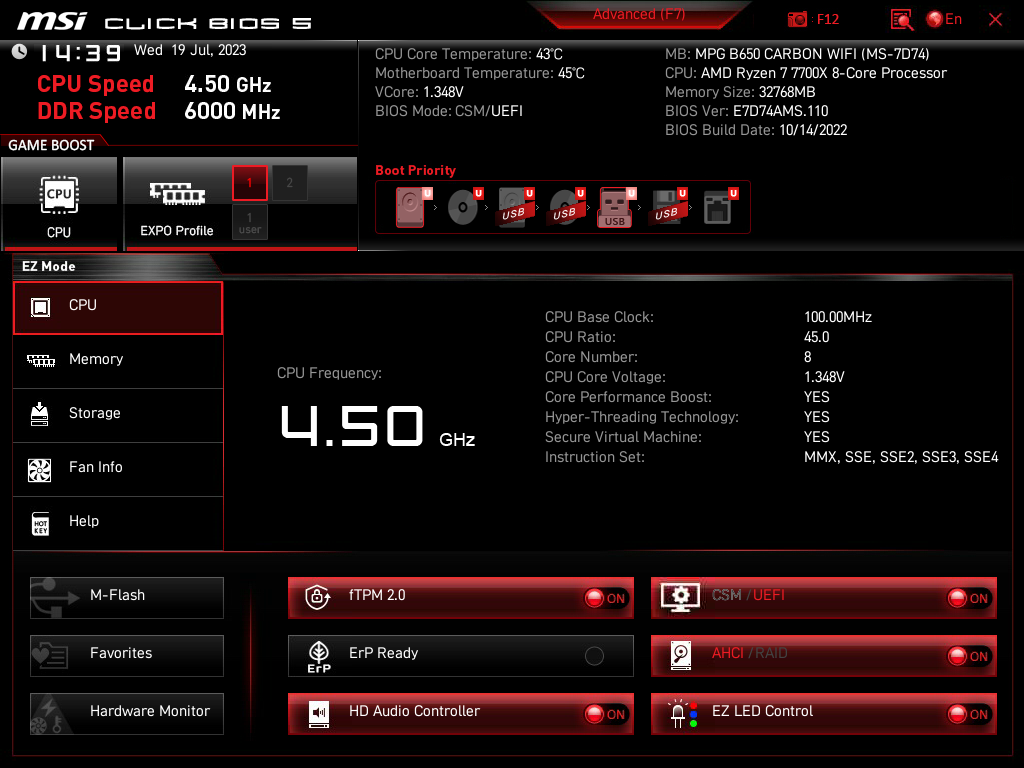Review MSI MPG B650 CARBON WIFI 38 Review MSI MPG B650 CARBON WIFI 38