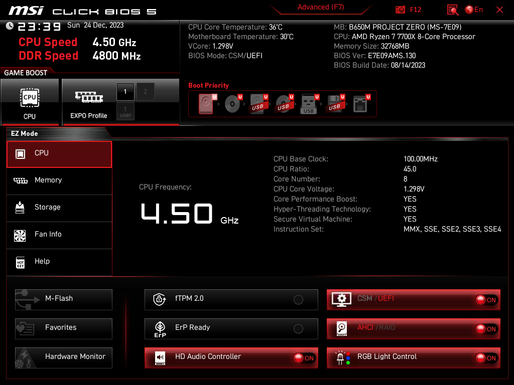 Review MSI B650M Project Zero 40 Review MSI B650M Project Zero 40
