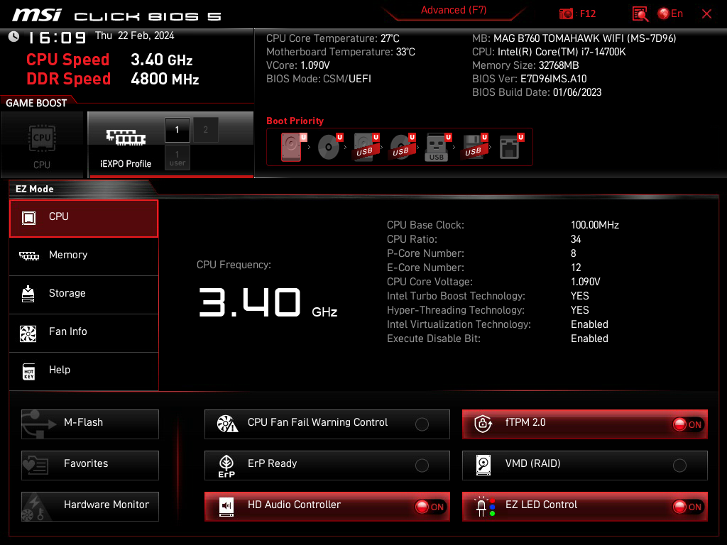 Review MSI MAG B760 Tomahawk Wifi 28 Review MSI MAG B760 Tomahawk Wifi 28