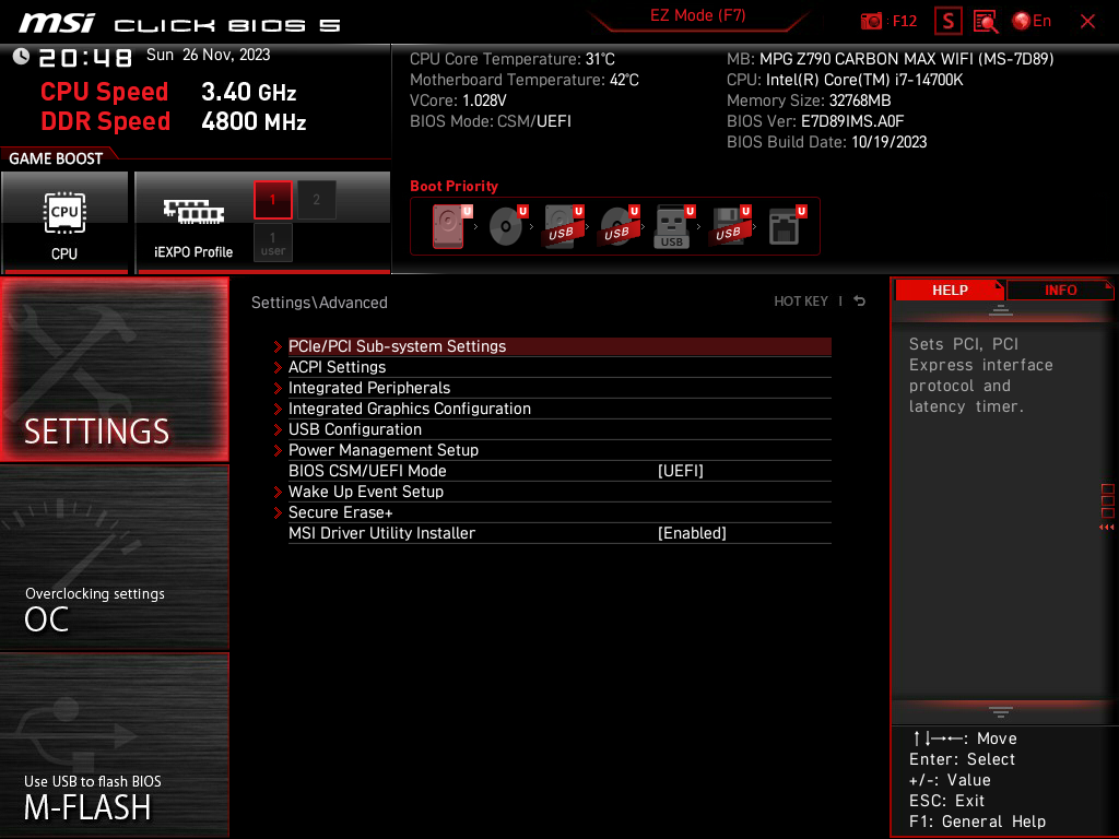 Review MSI MPG Z790 CARBON MAX WIFI 39 Review MSI MPG Z790 CARBON MAX WIFI 39