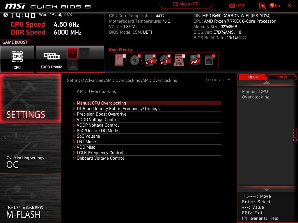 Review MSI MPG B650 CARBON WIFI 43 Review MSI MPG B650 CARBON WIFI 43