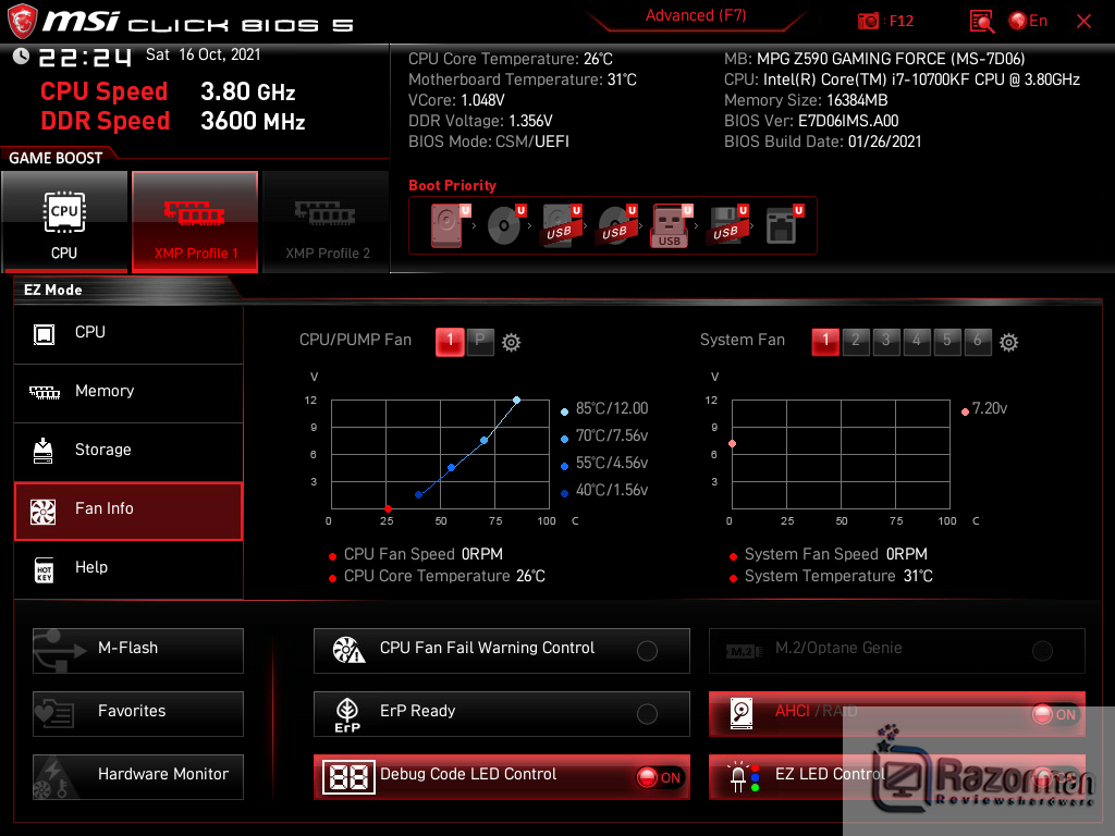 Review MSI MPG Z590 Gaming Force 29