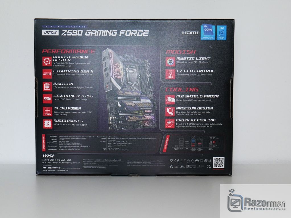 Review MSI MPG Z590 Gaming Force 4