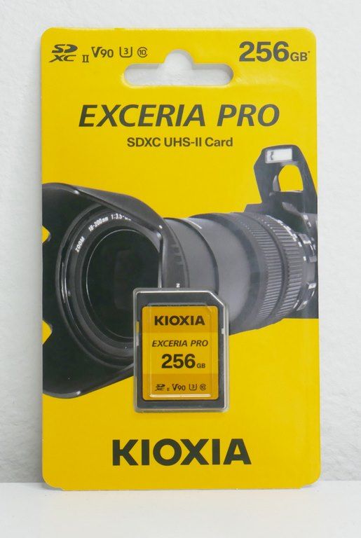 Review Kioxia Exceria PRO SDXC UHS-II Card 256 GB 1