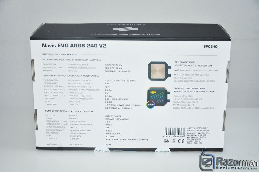 Review SilentiumPC Navis EVO ARGB 240 V2 5