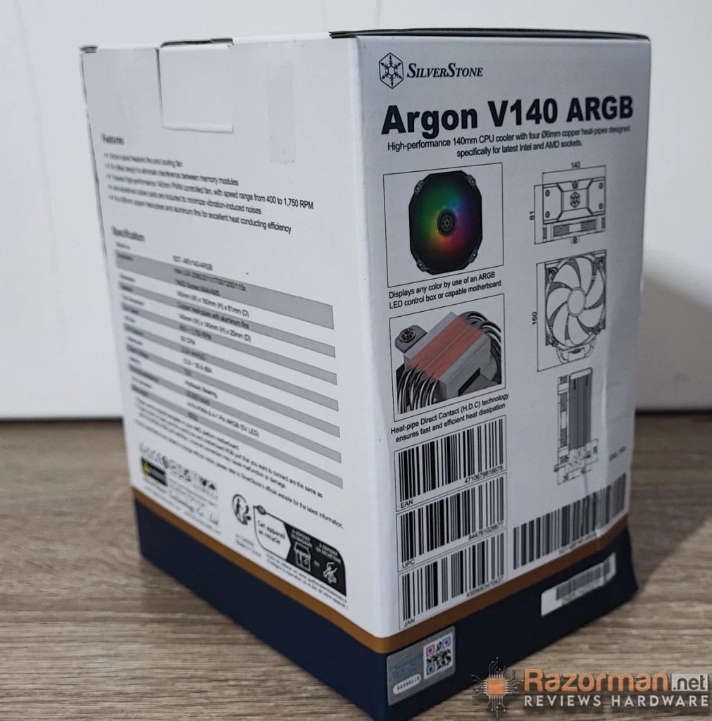 Review Silverstone Argon V140 ARGB 14