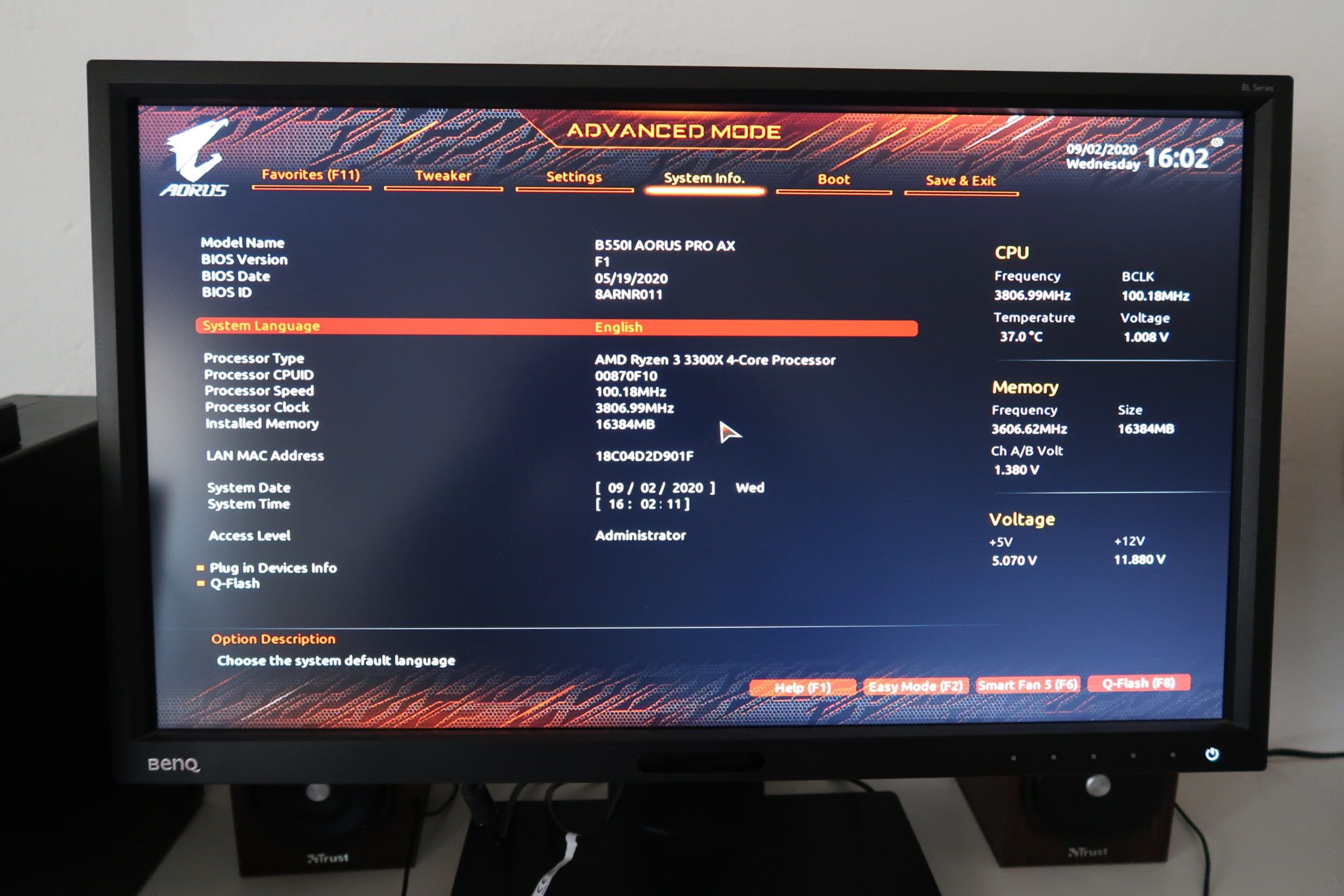 Review Aorus B550i PRO AX 22 Review Aorus B550i PRO AX 21