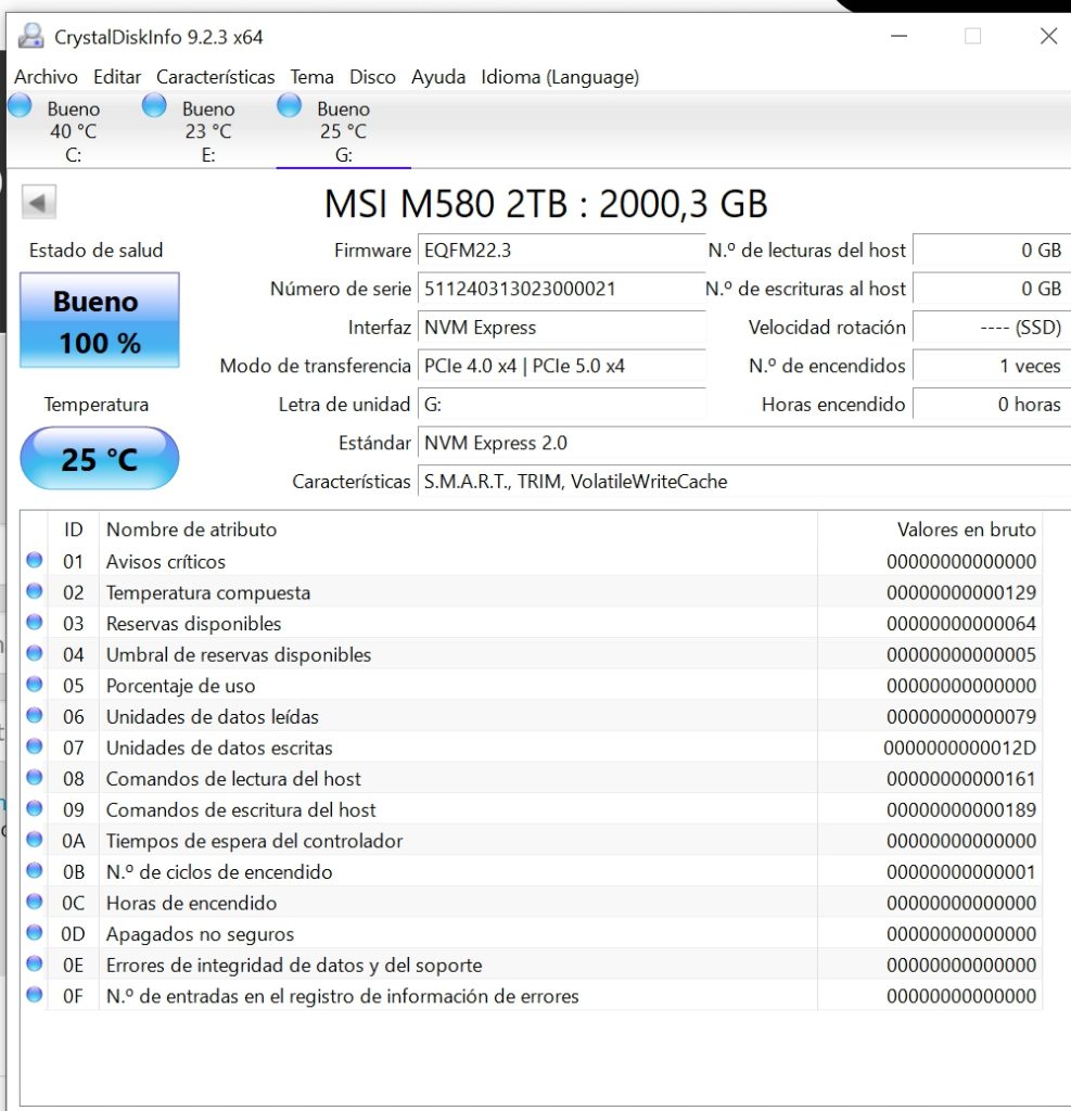 Review MSI SPATIUM M580 FROZR 4